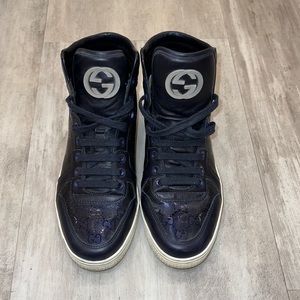 Gucci Patent Blue Sneakers